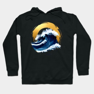 The great wave - japanese art design Hoodie